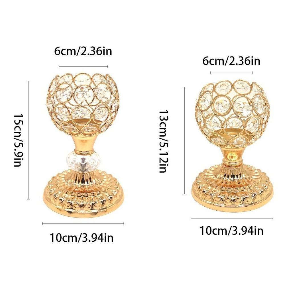 New Elegant Crystal Candle Holders Multi-scene Candle Stand Candlestick Holder Shiny Crystal Candlestick Home Decor