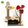 1 Set Early Learning Toy Technology Wooden Diy Hand Cranked Bubble Machine Toy For Kids Science Experiment Teaching Aids