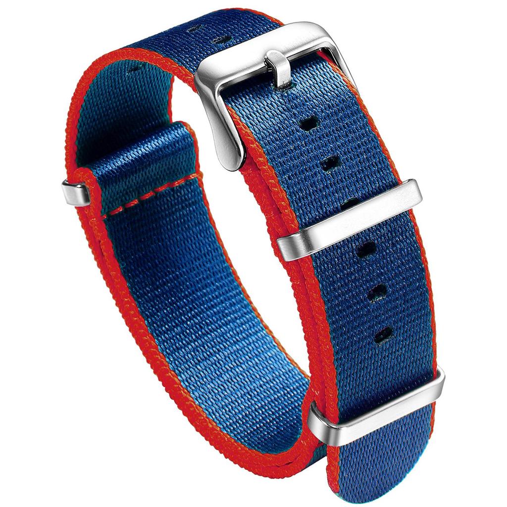 Timeless Twill Nylon Multi-color Strap - Waterproof, Lightweight & Durable 20mm/22mm Universal Fit