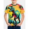 Kids Clothes Dinosaur Graphic T Shirts Short Sleeve Children's Clothing Round Neck Tops Tee Fashion Summer Casual Child T-Shirt