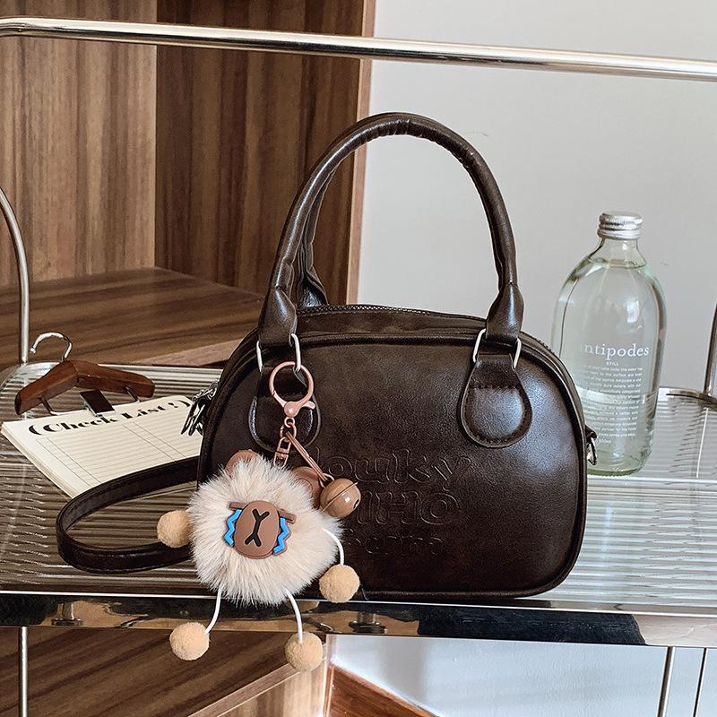 Niche Retro Maillard Style Handbag Women's 2025 New Versatile Korean Fashion Textured Shoulder Messenger Bag