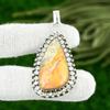 Maligano Jasper Stone Art Deco Birthday Bezel Pendant Jewelry Sterling Silver