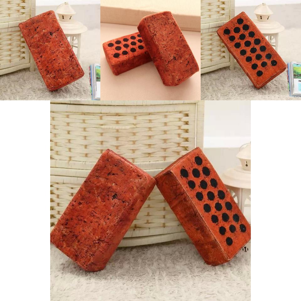 Soft Brick Shaped Plush Toy For Kids Creative Gift And Kids Room Decor