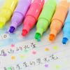 6Pcs/lot Mini Star Fluorescent Highlighter Pens Water Color Marker Pen Lovely Material Escolar Schoo