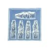Silicone Mould for Embossed Nail Art Stickers Intricate Floral Lace Bowknot Designs Crafting Easy Application