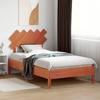 Headboard Wax Brown 100 Cm Solid Pine Wood