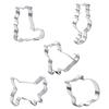 9-Piece Creative Cartoon Cat Cookie Cutters - Stainless Steel Kitten Shapes