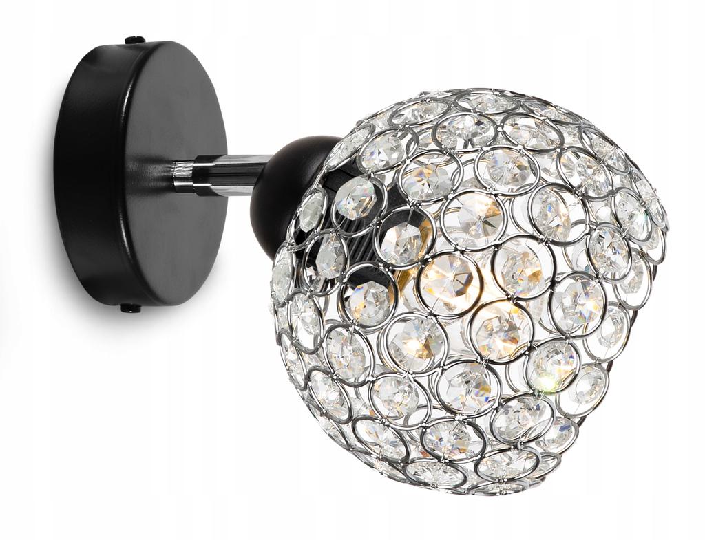LOFT CEILING LAMP, CRYSTAL BALL, CHROME, LED