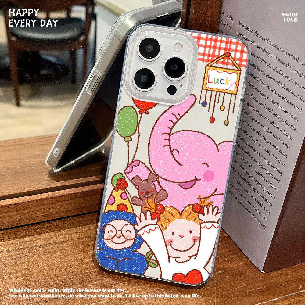 Cute Coco Paradise Applicable To Apple 16 Pro Case IPhone 15 Mobile Case 14 Pro Anti Fall 13 Soft Border