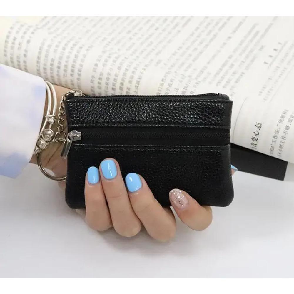 Leather Women Wallet Coin Purse Credit Card Holder Single Double