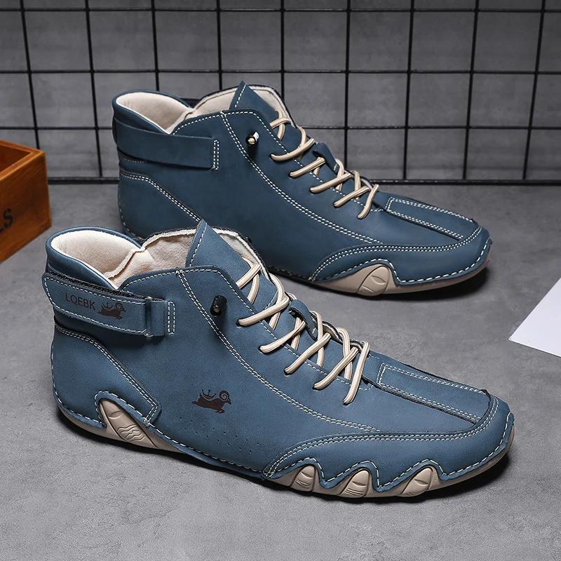 Men's Boots New Fashion Luxury Work Boots Outdoor Platform Low Cut Men's Comfortable Sneakers Casual Original Man Sneakers Deals