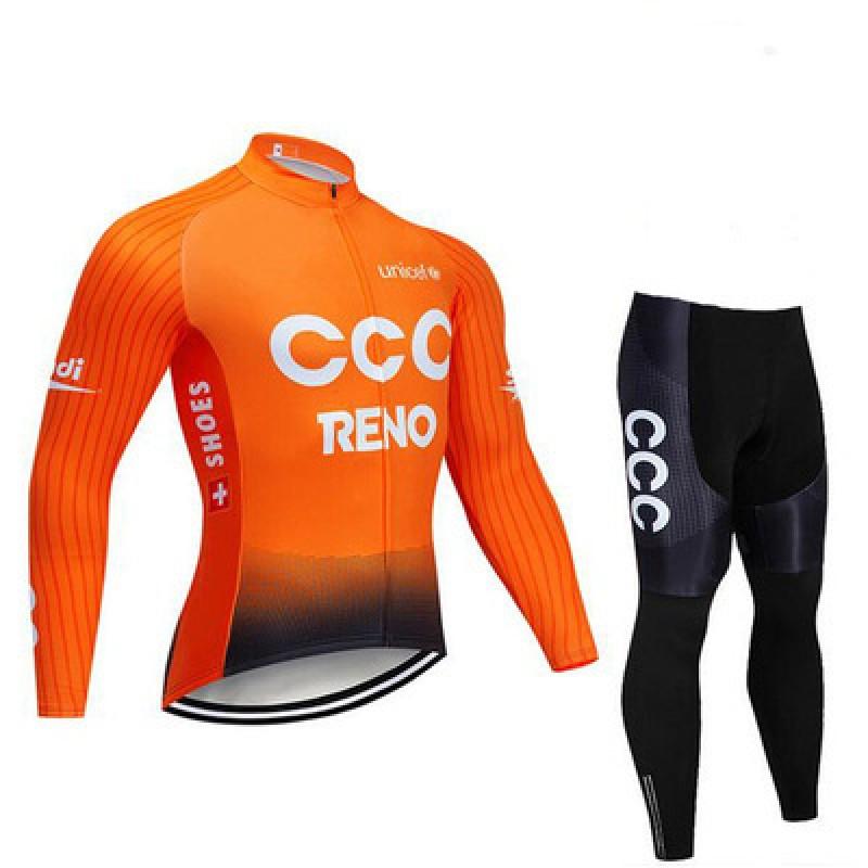 Men Women Cycling Long Sleeve Fleece Jersey Mountain Bike Riding Top Breathable Moisture Wicking