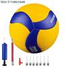 PU-Leder Ballgröße 5 Volleyball-Wettkampf Soft-Touch Indoor Outdoor Sport Fitnessstudio Trainingszubehör für Erwachsene Kinder MVA300