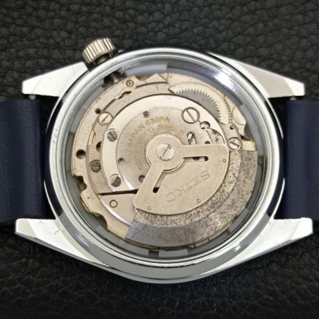 REFURBISHED SEIKO 5 AUTOMATIC 6309A VINTAGE JAPAN MENS BLUE DIAL WATCH A441146-4