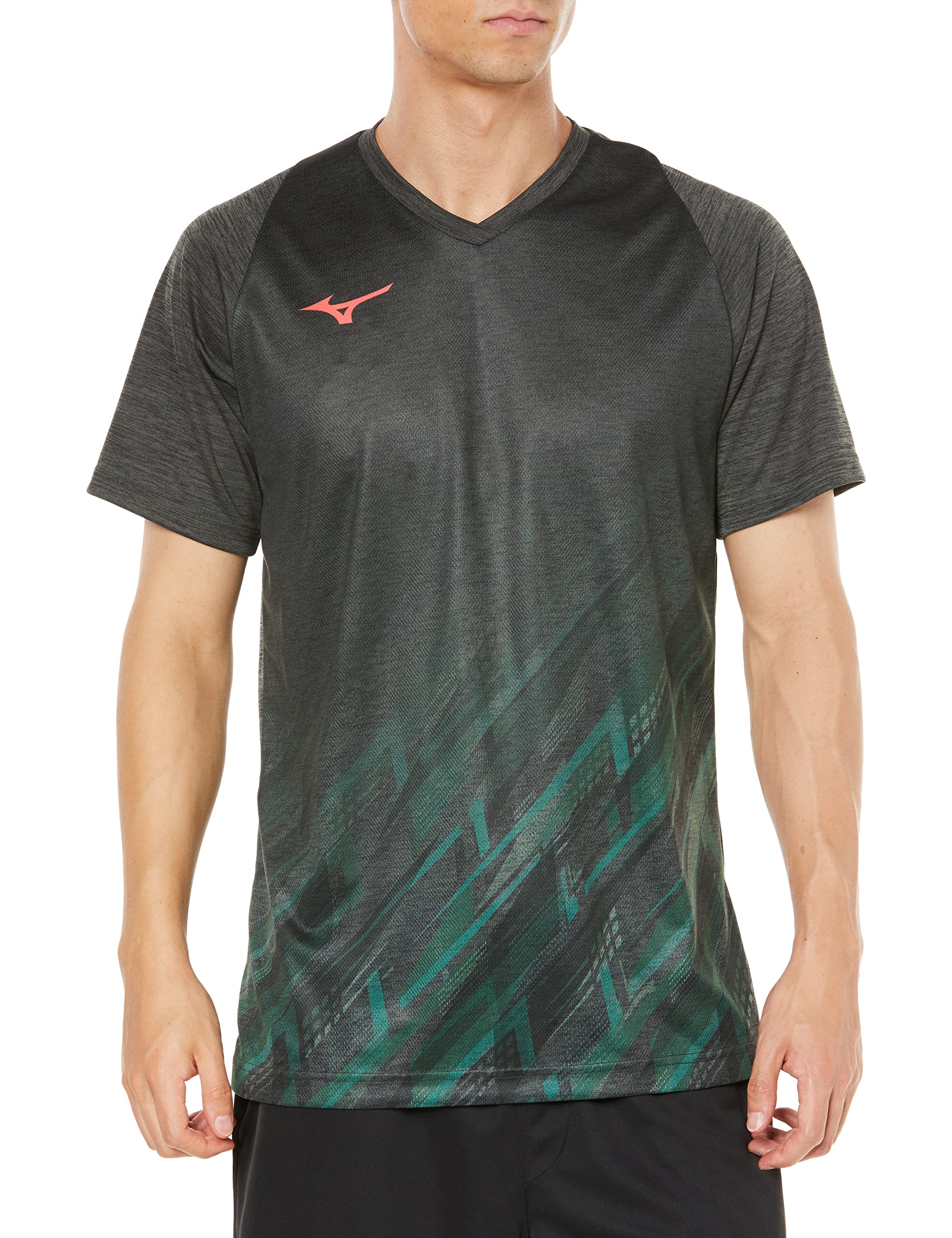

Mizuno Game 72MA1002 Quick-Dry Shirt, Sweat-Wicking, Quick-Drying, Tennis/Badminton Wear, Khaki, XS,