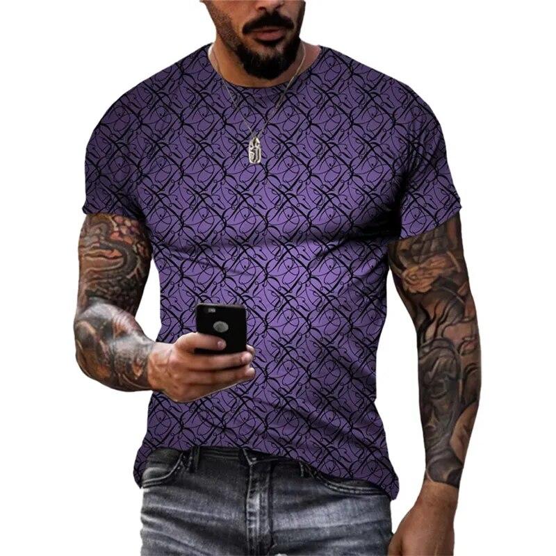Moda Nuovo Retro Stile nazionale magliette grafiche Tendenza estiva Uomo Casual streetwear Personalità harajuku Stampa O-Collo Tees Top