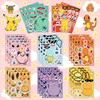 16 Sheets Anime Pokemon Make A Face Puzzle Stickers Kids Cartoon Diy Funny Assemble Jigsaw Decals Children Toys Party Gifts