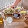 Glass Garlic Grater Bowl, Manual Ginger Mincer Plate, Multifunctional Seasoning Dish for Ginger Garlic Paste, Kitchen Grinding Tool
