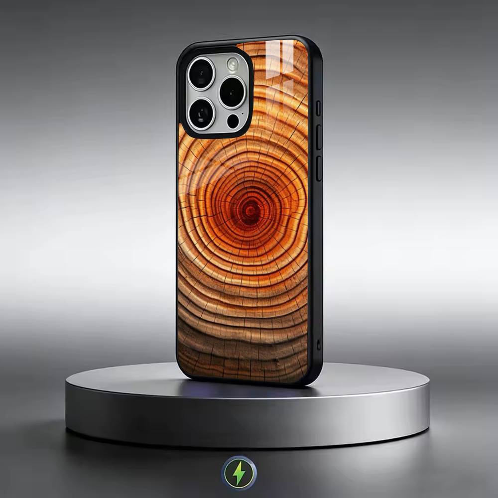 Natural Wood-dd Phone Case For iPhone17,16,15,14,13,12,11 Plus,Pro Magnetic For Magsafe Wireless Charging iPhone15Plus