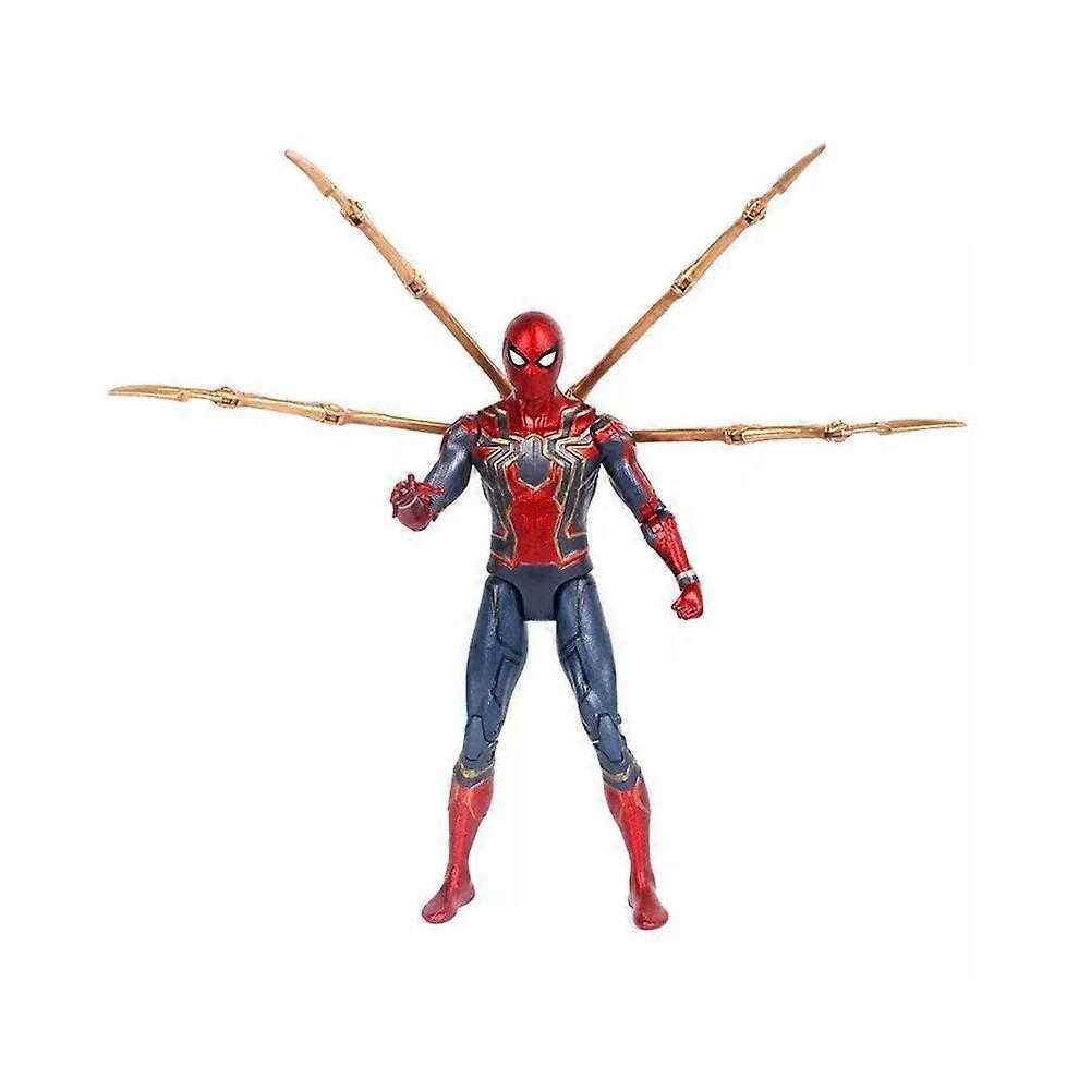 Figurka Spidermana Legends Avengers Iron Spider Figurki Akcji 17CM PVC ze Światłem Lalka Spiderman Figurka Prezent dla Dzieci