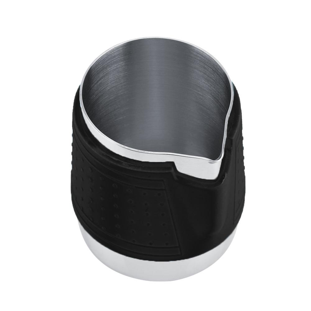 Black Frothing Milk Jug Stainless Steel Latte Pitcher Frothing Cup Milk Frothing Pitcher Latte Art