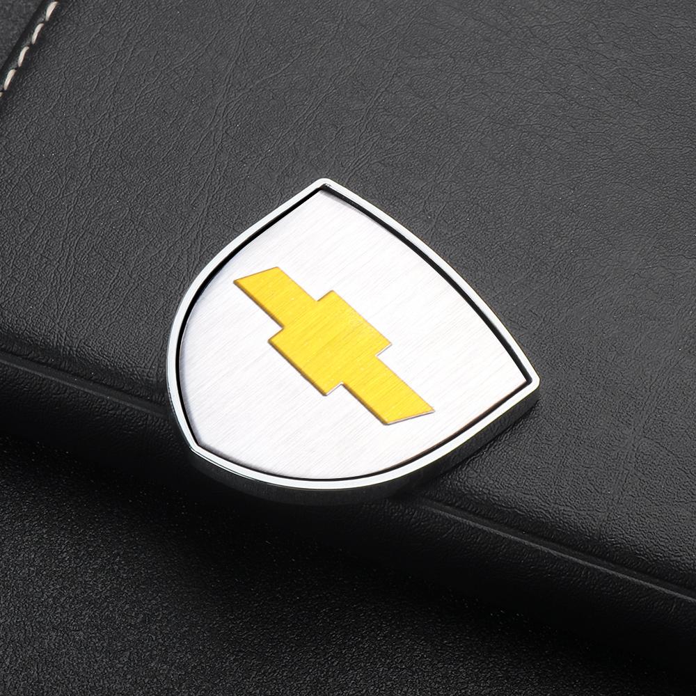 3D Metal Styling Body Fender Decoration Shield Stickers for Chevrolet Silverado Trailblazer Suburban Traverse Onix Colorado Volt