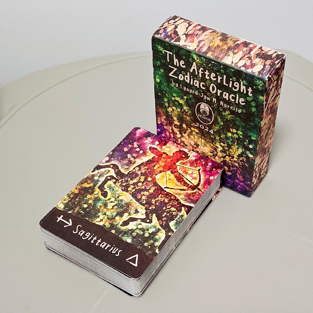 Afterlight Lenormand Deck and 12 Pcs Zodiac Oracle Cards 62*87mm