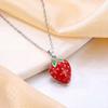 Strand Fruit Strawberry Sweet Necklace Accessory Women's Simple Luxury High Titanium Steel Collar Chain