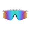 1 Piece of Unisex Plastic One-Piece Large Frame Fashionable Sports Glasses Outdoor Decorative Sunglasses