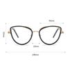 New Fashion ochi de pisică anti lumină albastră Ochelari de vedere femei Ochelari de calculator Ramă metalică Transparente Vintage Triunghi Ochelari bărbați