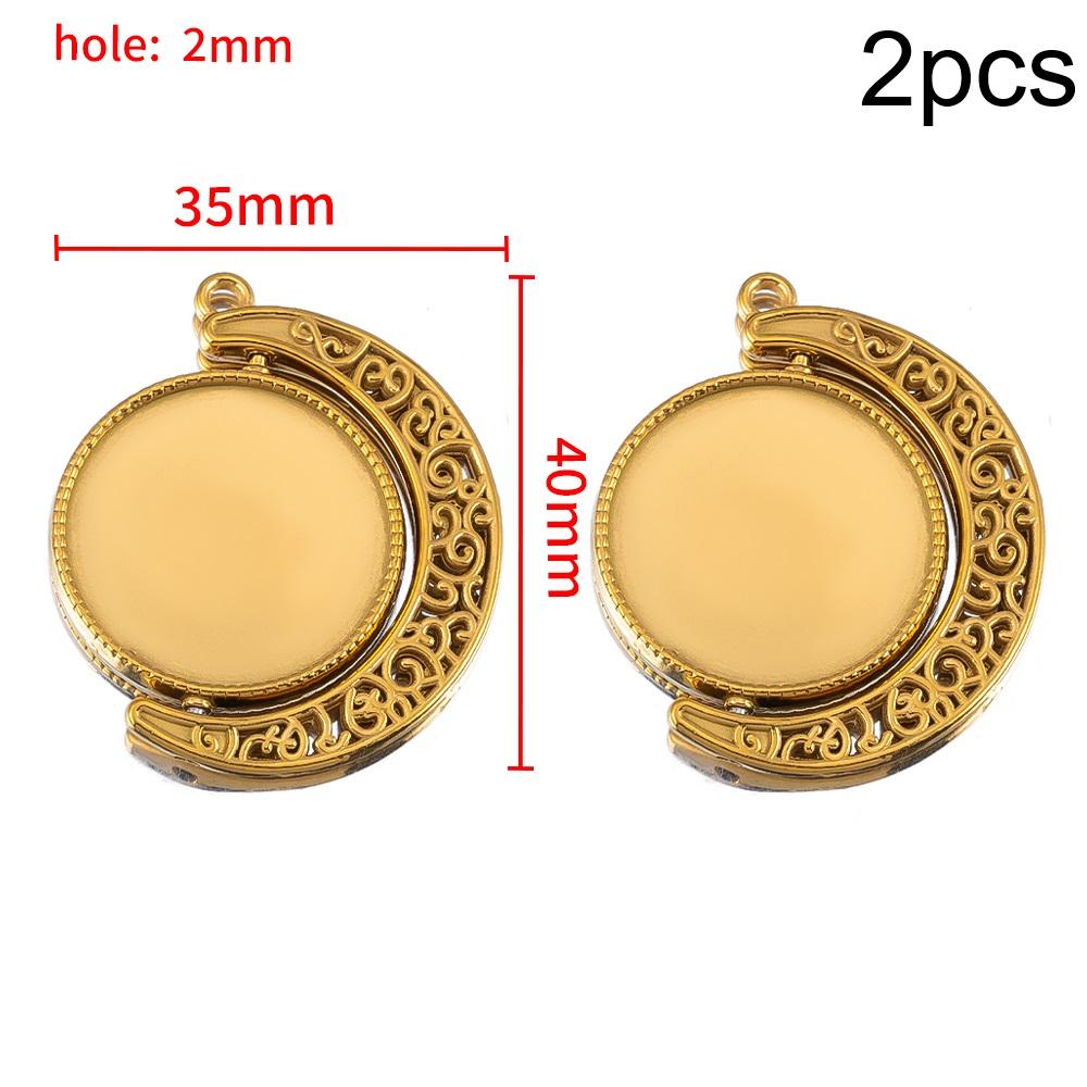 5Pcs 2Pcs Stainless Steel Heart Blank Pendant Trays Bezel Charms Bulk for Homemade Necklaces Jewelry Making DIY Crafts Resin Art