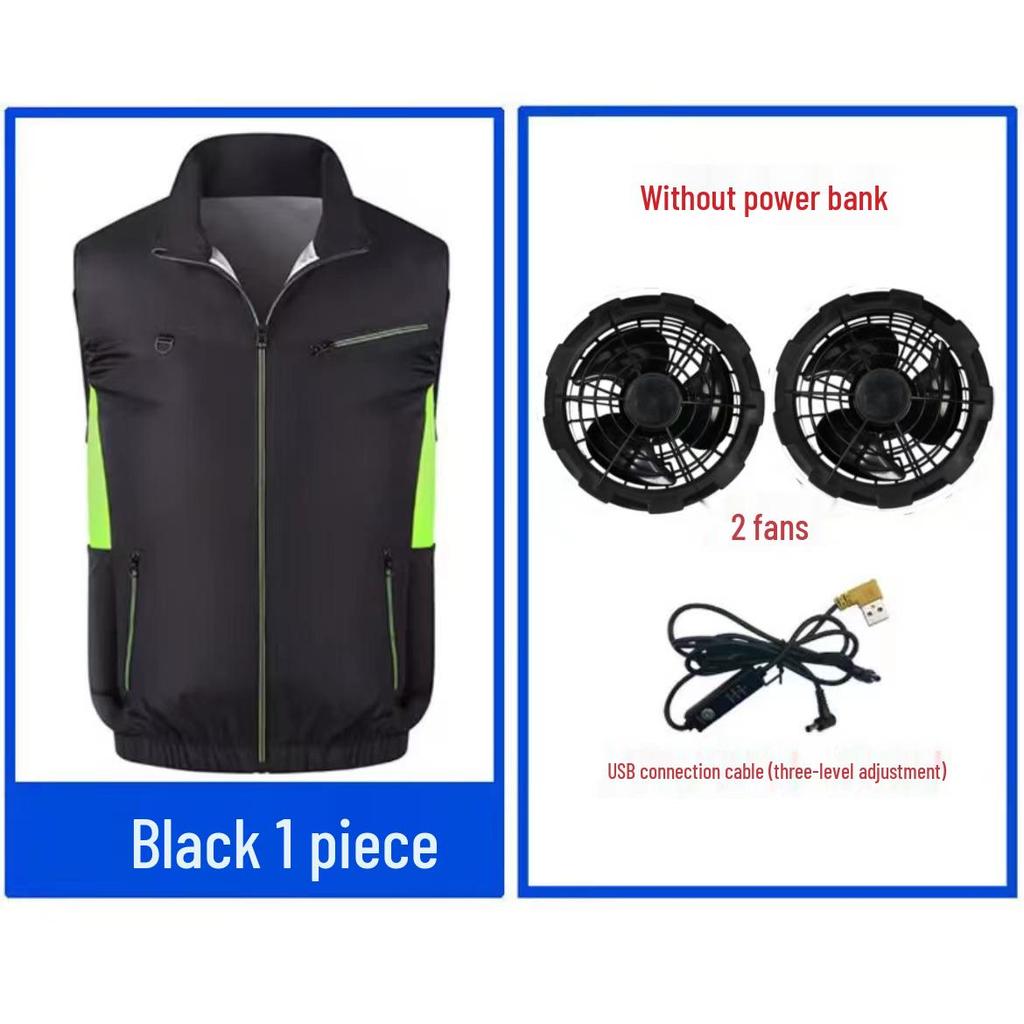 New Sleeveless Air-Conditioned Cooling Clothes with Fan for Summer Outdoor Heatstroke Prevention