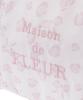 Maison De Fleur Ribbon Leopard Frill Pouch, Light Pink, Women's