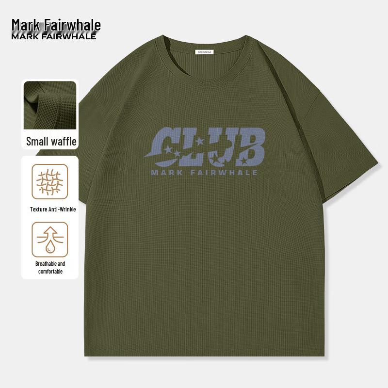 MARK FAIRWHALE Men s Waffle Knit Short Sleeve T-Shirt L