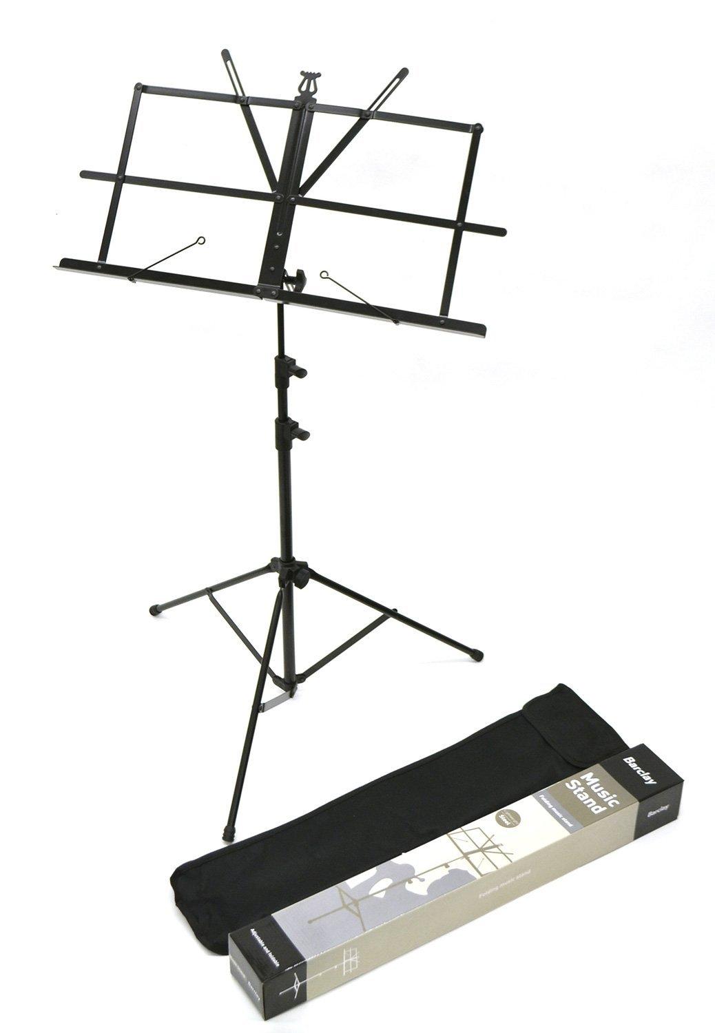 

Berkeley MS-200N Lightweight Steel Music Stand, Black, with Bag