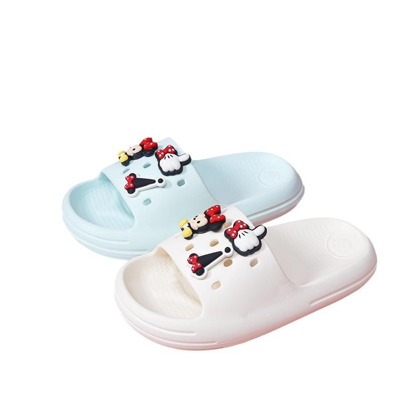 Adorable Cartoon Mickey Summer Indoor Slippers For Girls With Slip-resistant Eva Sole