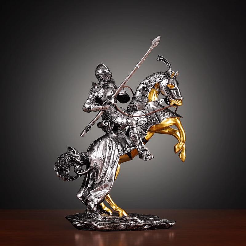 Retro Armor Knight Ornament Is A Success, Creative Living Room Wine Cabinet Office Decoration Opening Gift