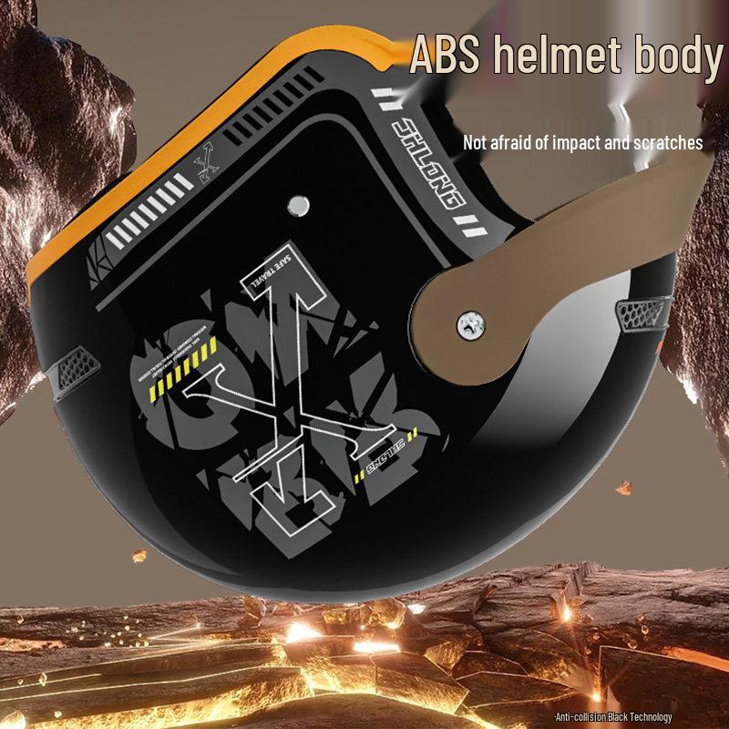 3C Certified Electric Helmet for Women & Men: Warm, Safe & All-Season Motorcycle Half Helmet for Autumn/Winter.