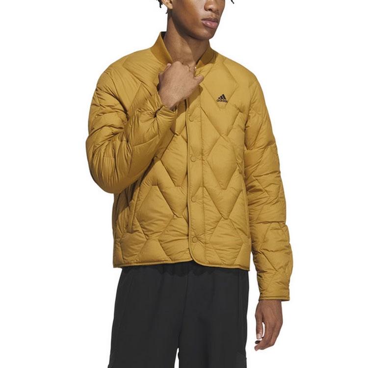 adidas Leichte Daunenjacke mit langen Ärmeln Unisex Oberbekleidung Gelb IX7085