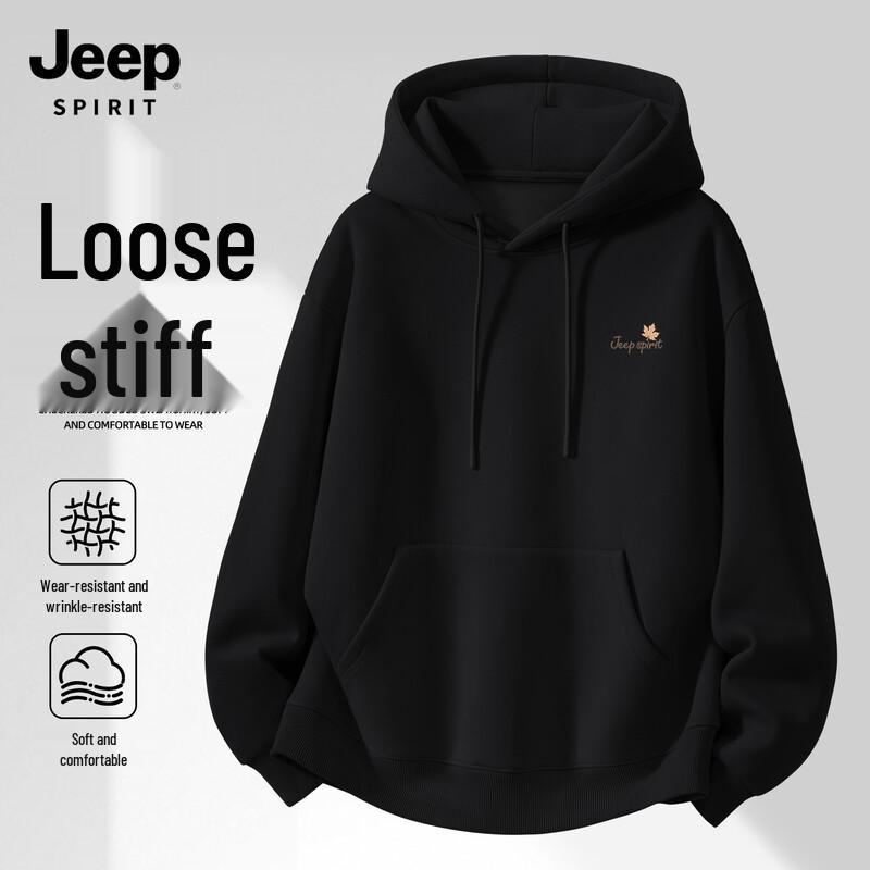 

JEEP SPIRIT Men s Casual Hooded Sweatshirt M