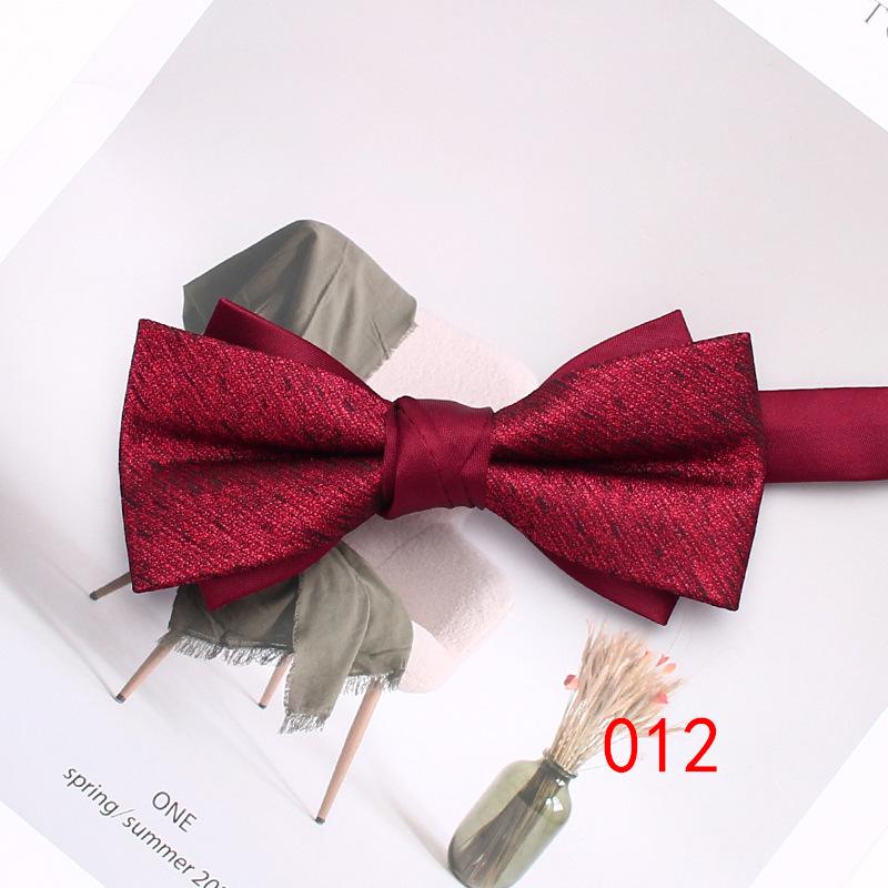 Rael Striped Bow Tie Plaid Polyester Bow Tie Men'S Casual Shirt Accessories Bow Tie