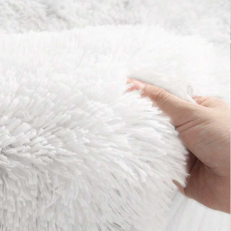 Furry Carpet Living Room Mat Modern Bedroom Nordic Style Decoration Carpet Large Size Black Gray White Non Slip Children's Rugs
