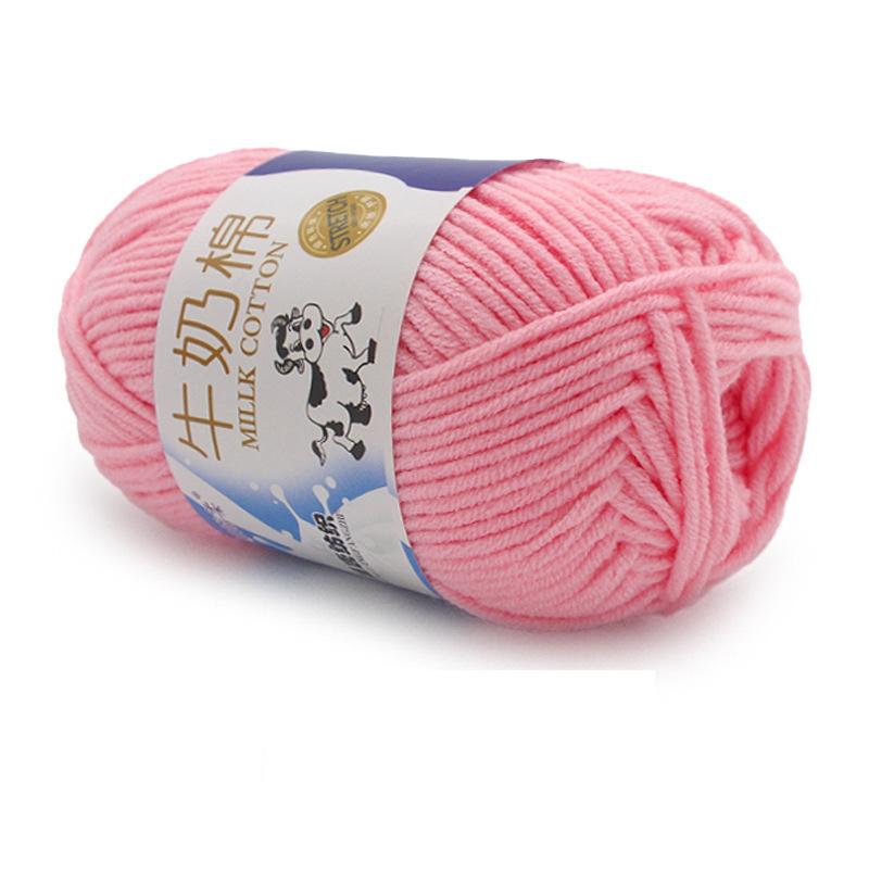 1Pc 50g Crocheting Milk Cotton Yarn Hand Knitting Sweater Blanket Hat Threads Crochet Amigurumi Bag Line 95m
