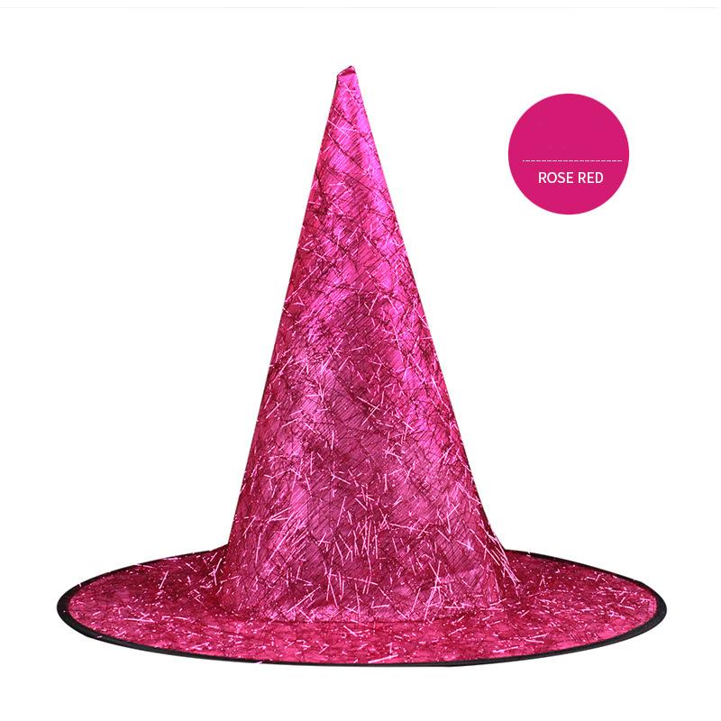 5pcs Halloween Witch Hat Magical Masquerade Carnival Costume School Performance Halloween Decoration Party Hat Wizard Men Women 