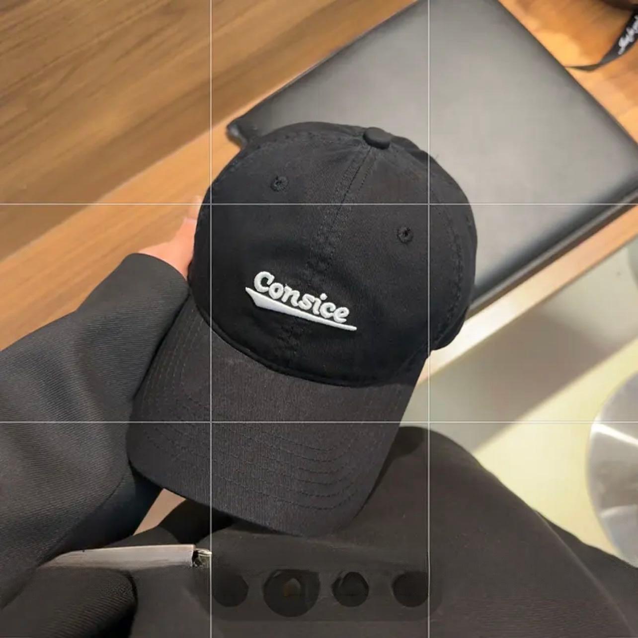 

Новая бейсболка с большой головкой, с небольшой вышивкой, бейсболка в корейском стиле для мужчин и женщин, универсальная мягкая макушка для защиты от солнца (56-59cm)