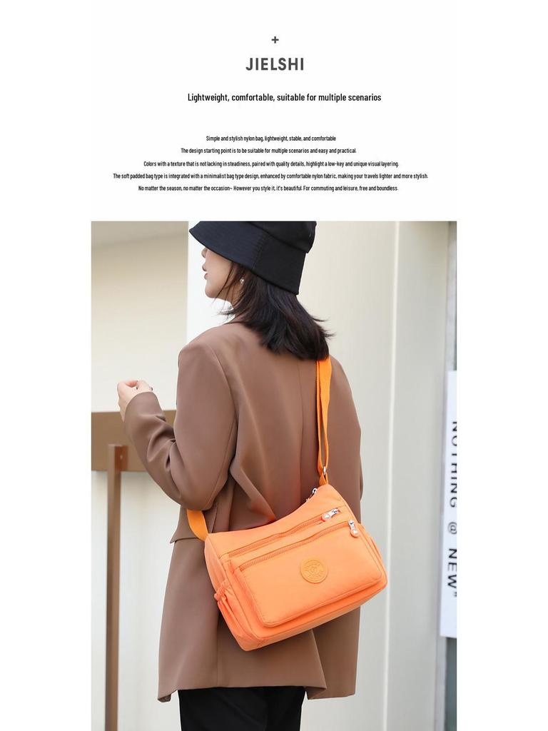 Trendy Women's Water-Repellent Nylon Crossbody Bag