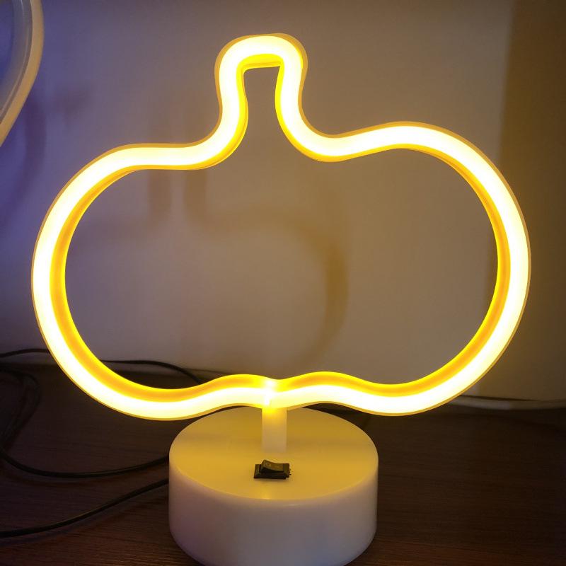 Creative LED Heart Neon Light - Romantic Atmosphere Table Lamp for Bedroom Decor