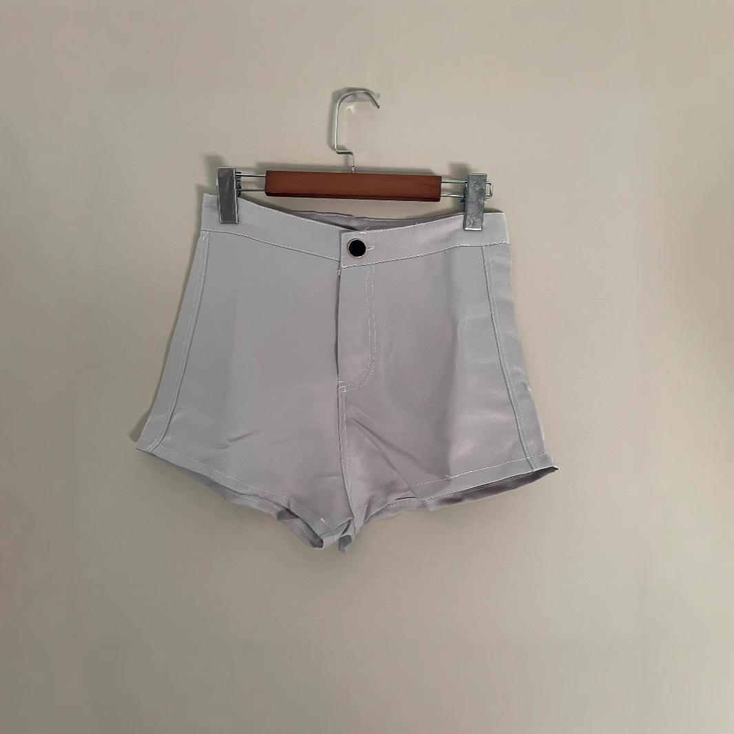 

Autumn/Winter High Waist Slimming Black & White Casual Shorts 2XL (~135 Jin)