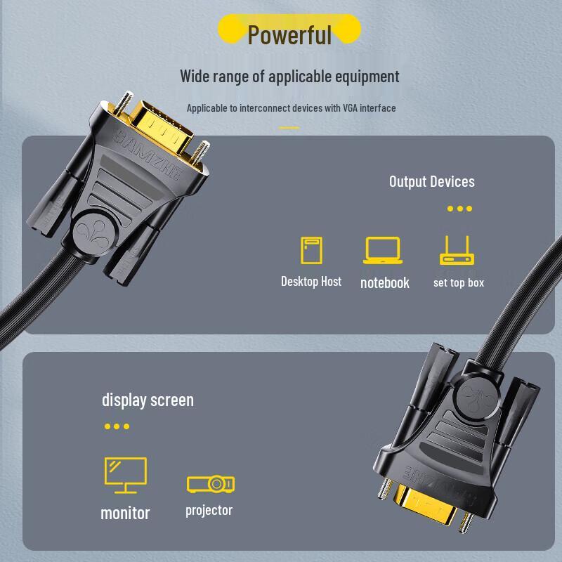 SAMZHE Engineering-Grade VGA Cable