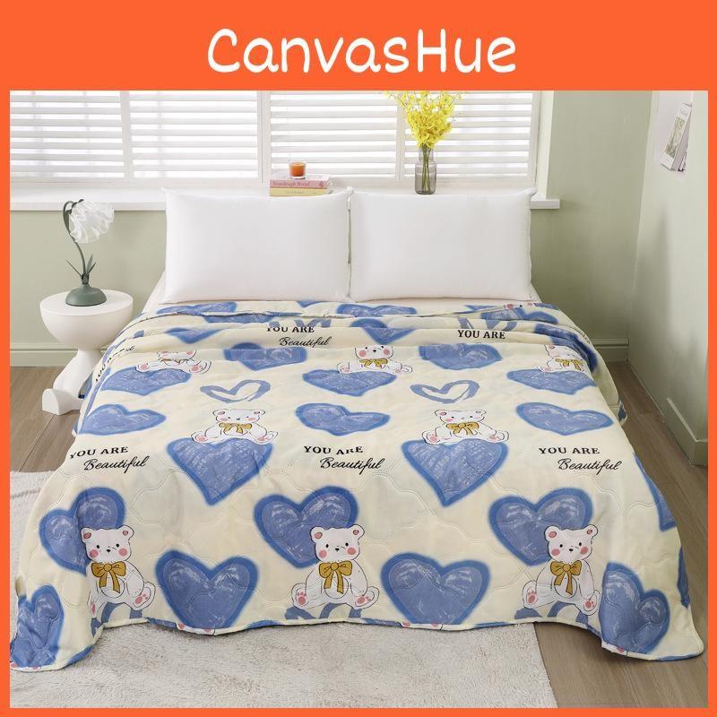 Summer Rabbit Flower Bear Print Air Conditioner Quilt With Gift Box Bedroom For